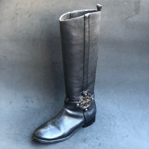 Tory Burch Shoes - TORY BURCH knee high logo boots